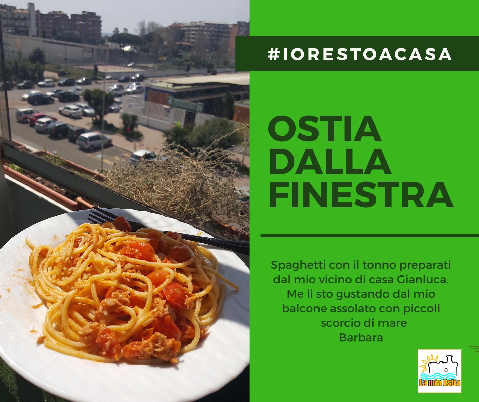 Ostia dalla finestra: mese di aprile